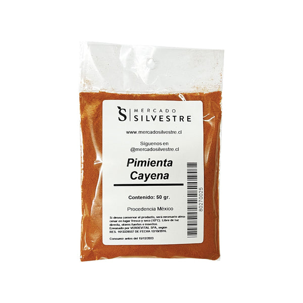 Pimienta Cayena 50gr - Especias y Condimentos - Mercado Silvestre