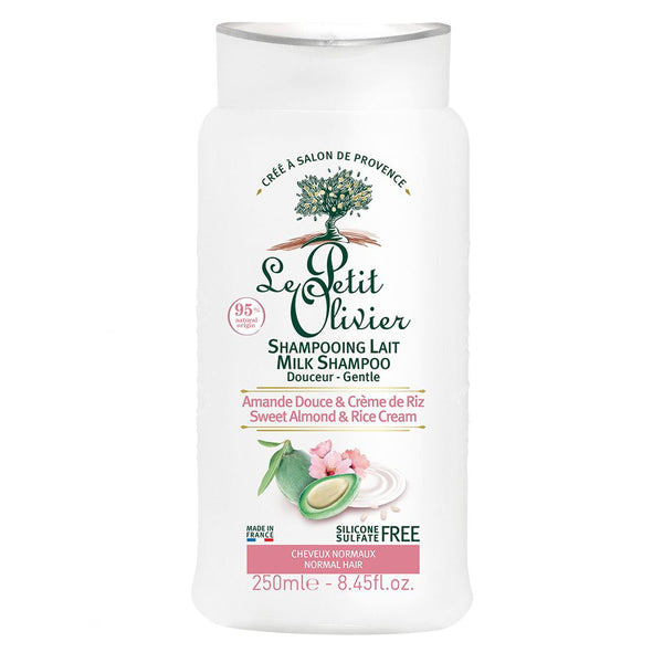 Shampoo Almendra Dulce & Crema de Arroz 250ml - Le Petit Olivier - Belleza Natural - Mercado Silvestre