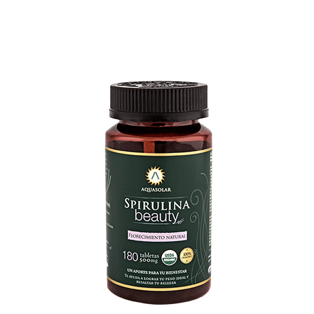 Spirulina Beauty 180 tabletas - Superalimentos - Mercado Silvestre